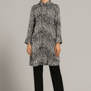 Bold Tiger Print Silk Top – Casual Wear