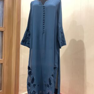 Trending Velvet Embroidered 2-Piece Stitched Suit