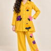 Kids Basant Royal Silk outfit with colorful kite appliqué and sitara work by Kani Rani